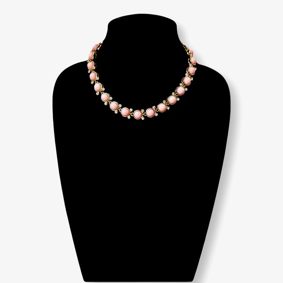 Neiman Marcus Jewelry - NEIMAN MARCUS Classic PRETTY IN PINK Gold Necklace w Crystal Accents | NWT